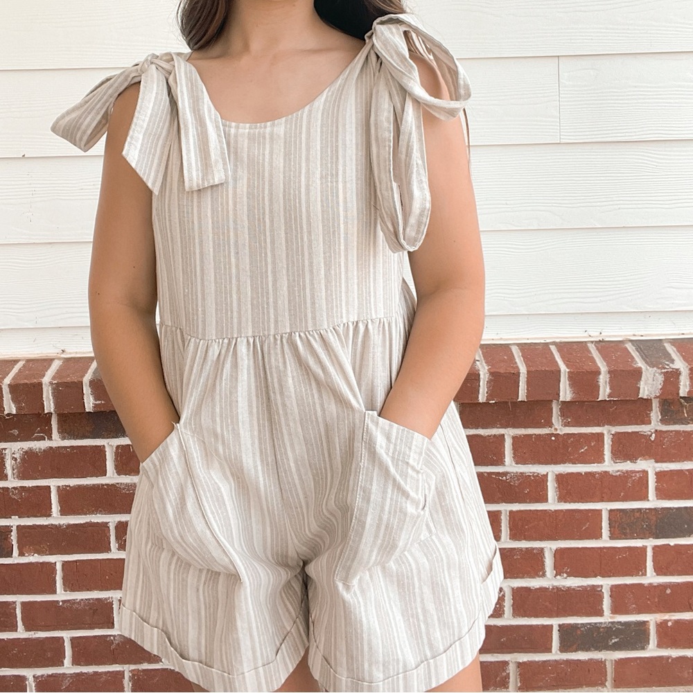 Striped romper